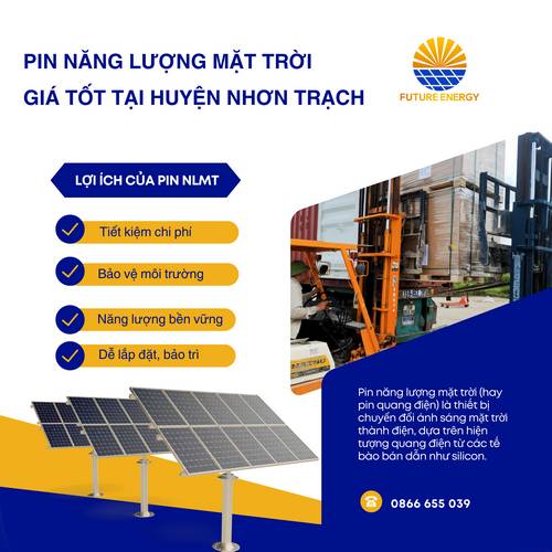 Nơi bán tấm pin năng lượng mặt trời tốt nhất huyện Nhơn Trạch Nơi bán tấm pin năng lượng mặt trời tốt nhất huyện Nhơn Trạch