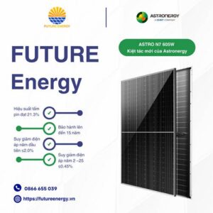 Tấm pin năng lượng mặt trời Astronergy 550w 2 mặt kính