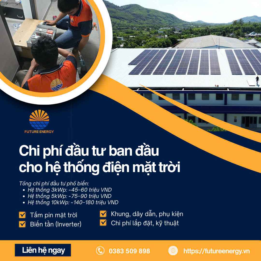 Chi Phí Ban Đầu Cho Hệ Thống Điện Mặt Trời