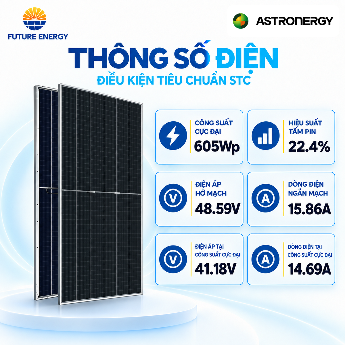 Pin Năng Lượng Mặt Trời Astronergy 605Wp N-Type 2 Mặt Kính - Ảnh 3