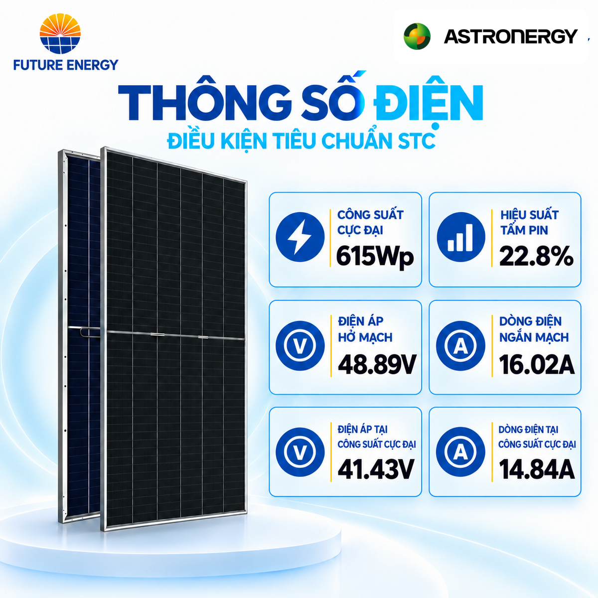 Pin Năng Lượng Mặt Trời Astronergy 615Wp N-Type 2 Mặt Kính - Ảnh 3