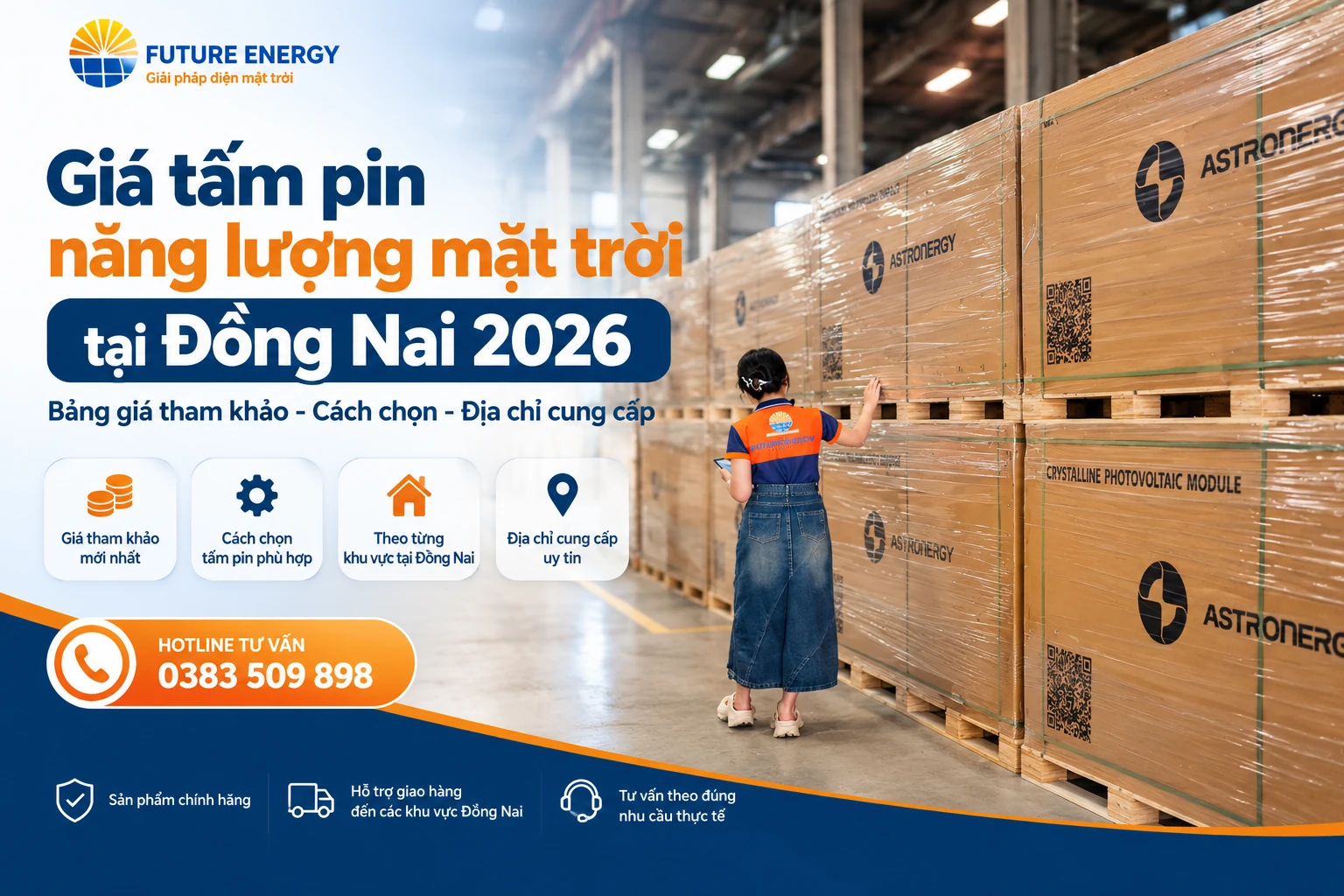 Giá tấm pin năng lượng mặt trời tại Đồng Nai 2026