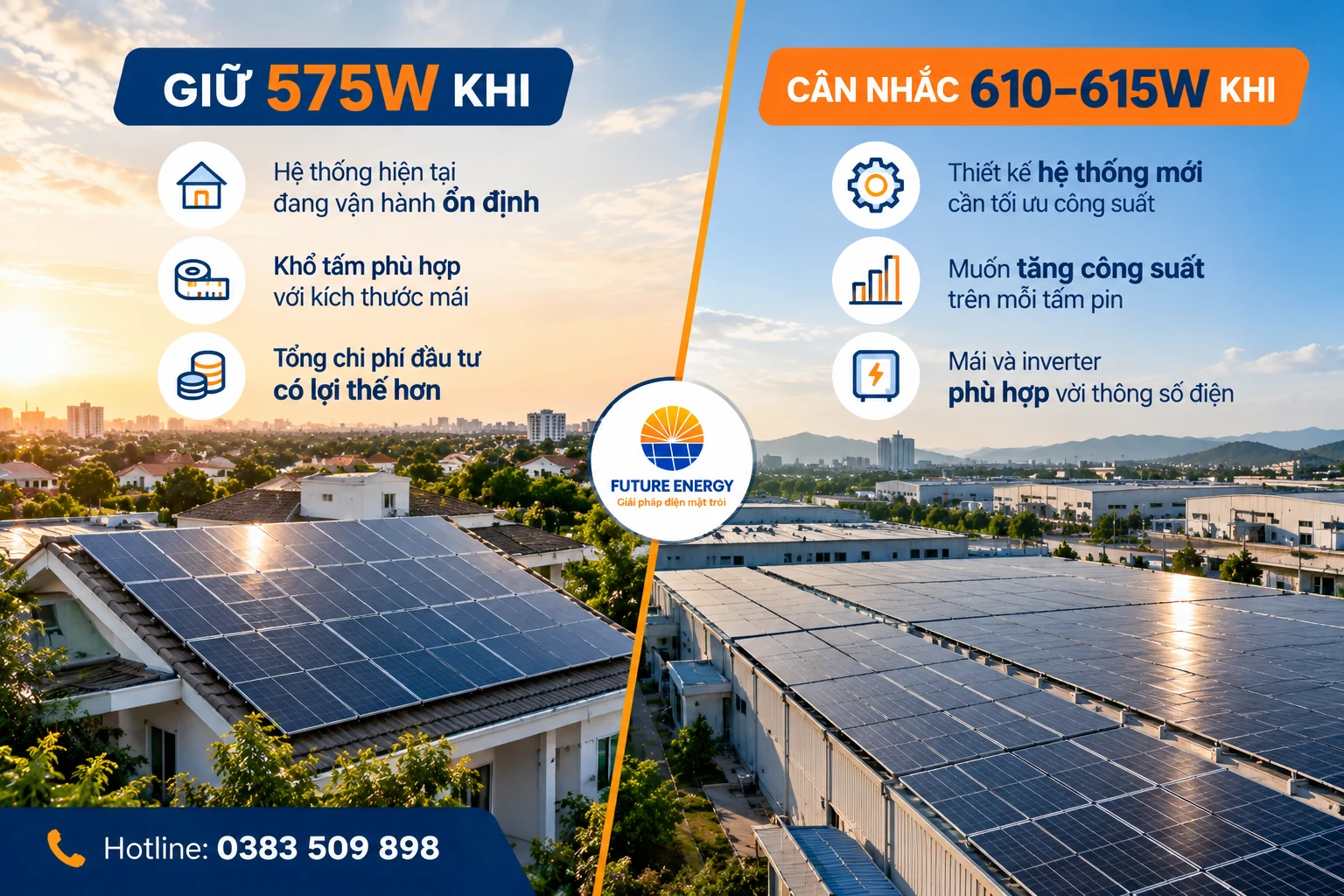 Khi nào nên giữ Astronergy 575W hoặc chuyển sang 610W 615W