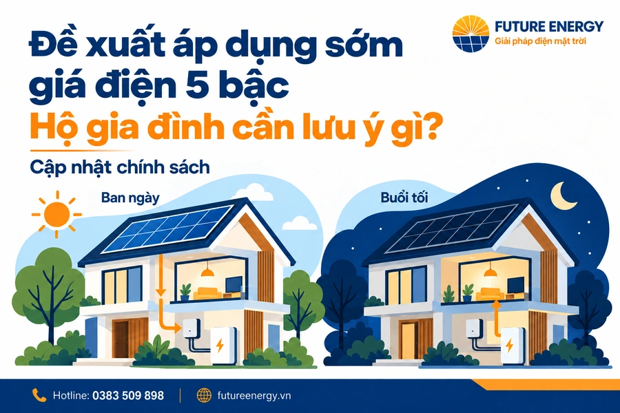 Đề xuất áp dụng sớm giá điện sinh hoạt 5 bậc năm 2026 và những lưu ý cho hộ gia đình
