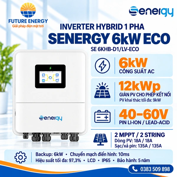 Inverter Hybrid Senergy 6kW 1 pha